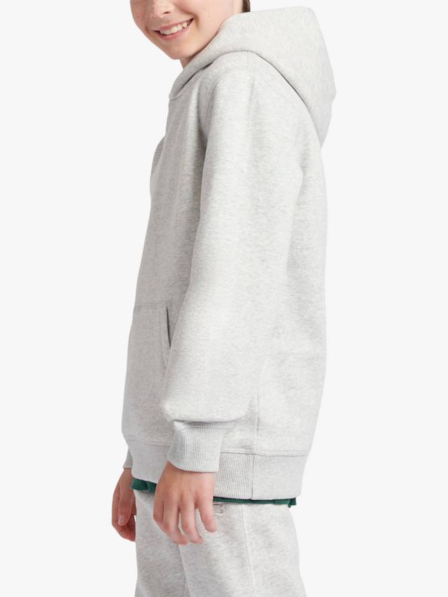 Детская худи с маленьким логотипом на спине New Balance, Ash Heather — фото 2