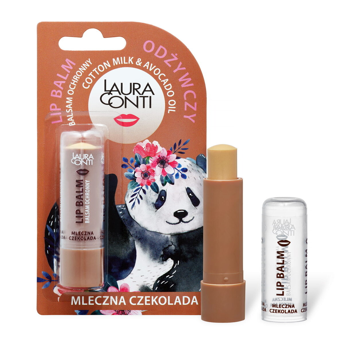 

Laura Conti, Питательный бальзам для губ, молочный шоколад