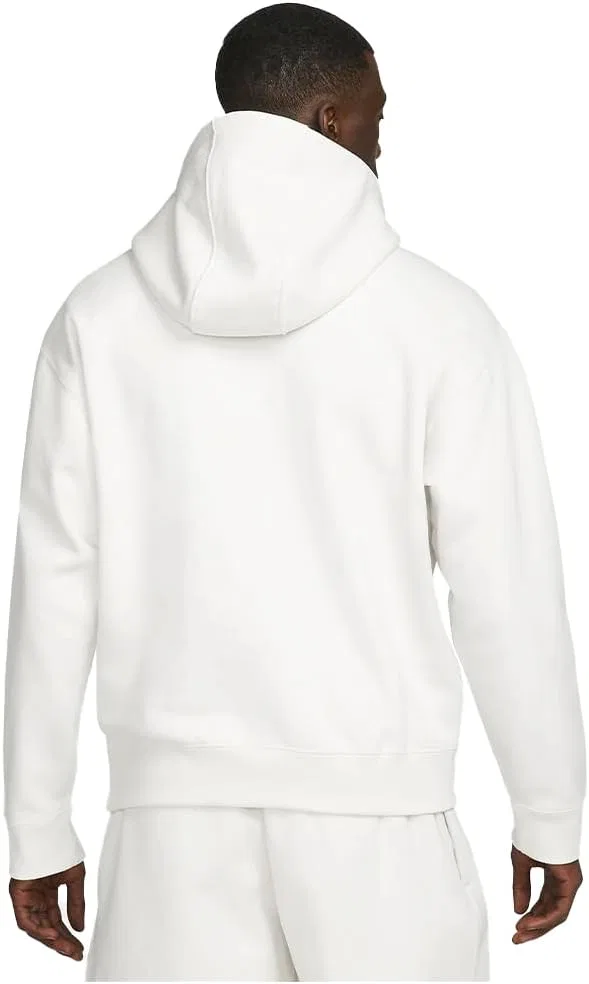 Мужская флисовая толстовка с капюшоном Nike Sportswear Solo Swoosh, Phantom/White — фото 2