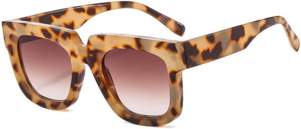 

Популярные солнцезащитные очки в толстой оправе для женщин и мужчин, винтажные солнцезащитные очки PC, женские большие очки для вождения с защитой от УФ-излучения UV400, SUN1034 Generic, Leo