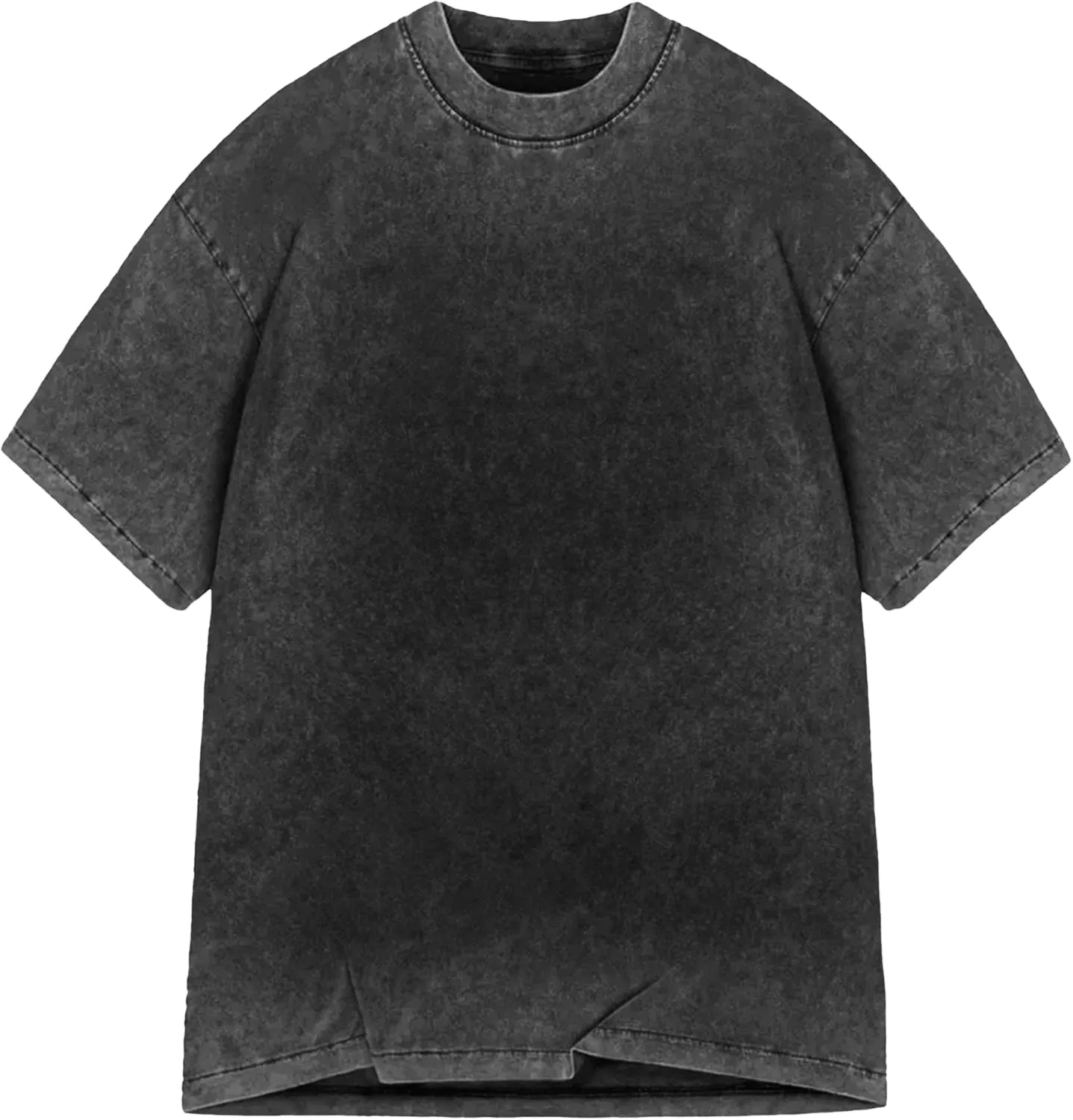 

Оверсайз футболка Vintage Heavyweight для мужчин, Dyed Washed Cotton, Baggy Streetwear Vizor