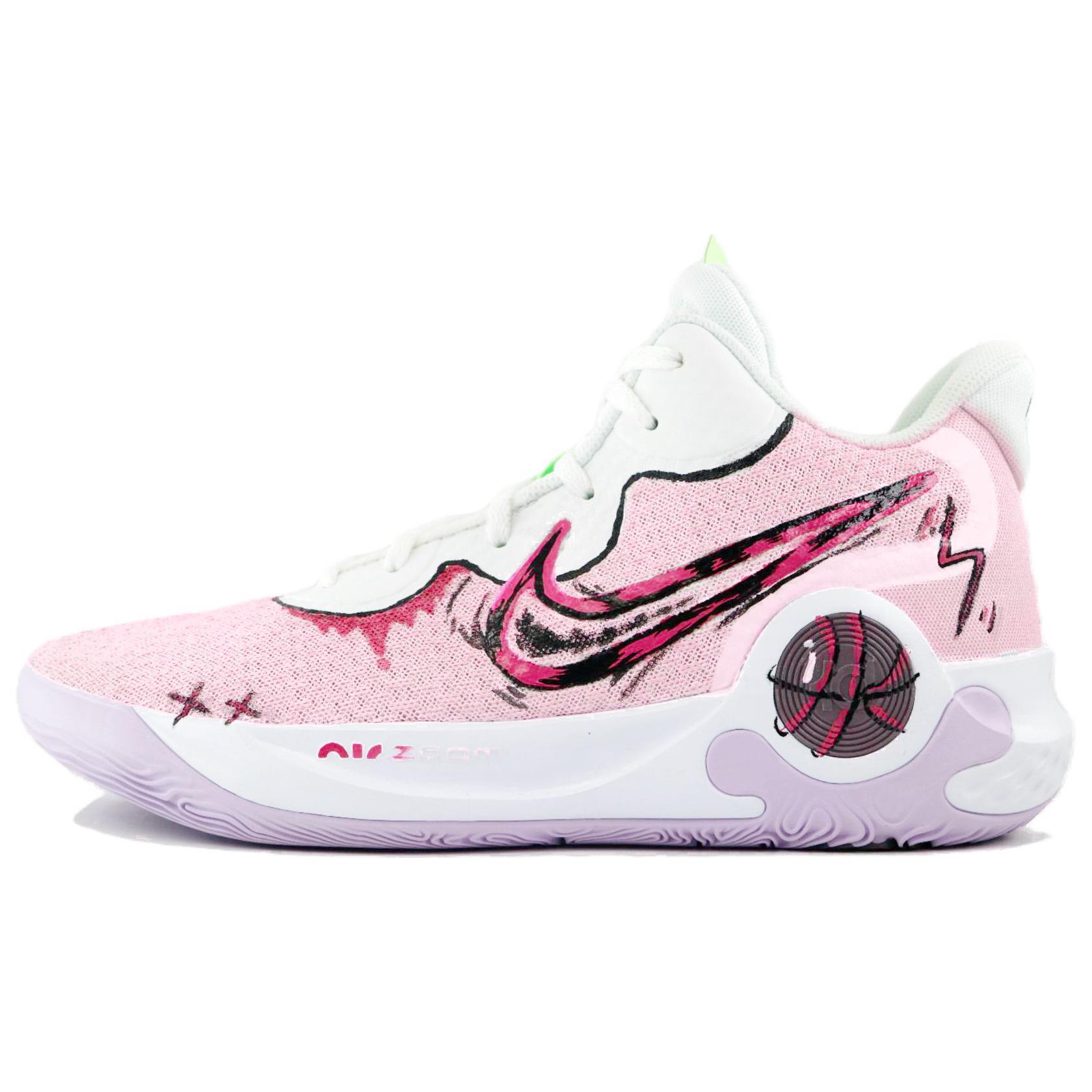 

Кроссовки Nike KD Trey 5 IX Vintage Basketball Shoes Men Mid-top Pink/white, белый