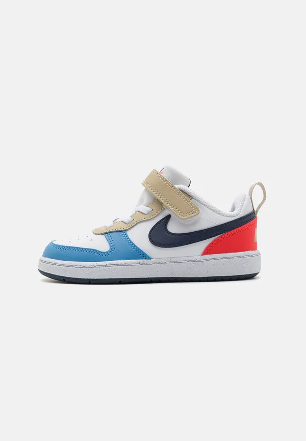 Кроссовки унисекс court borough recraft Nike Sportswear, White/Thunder Blue/Light Crimson/Blue Beyond