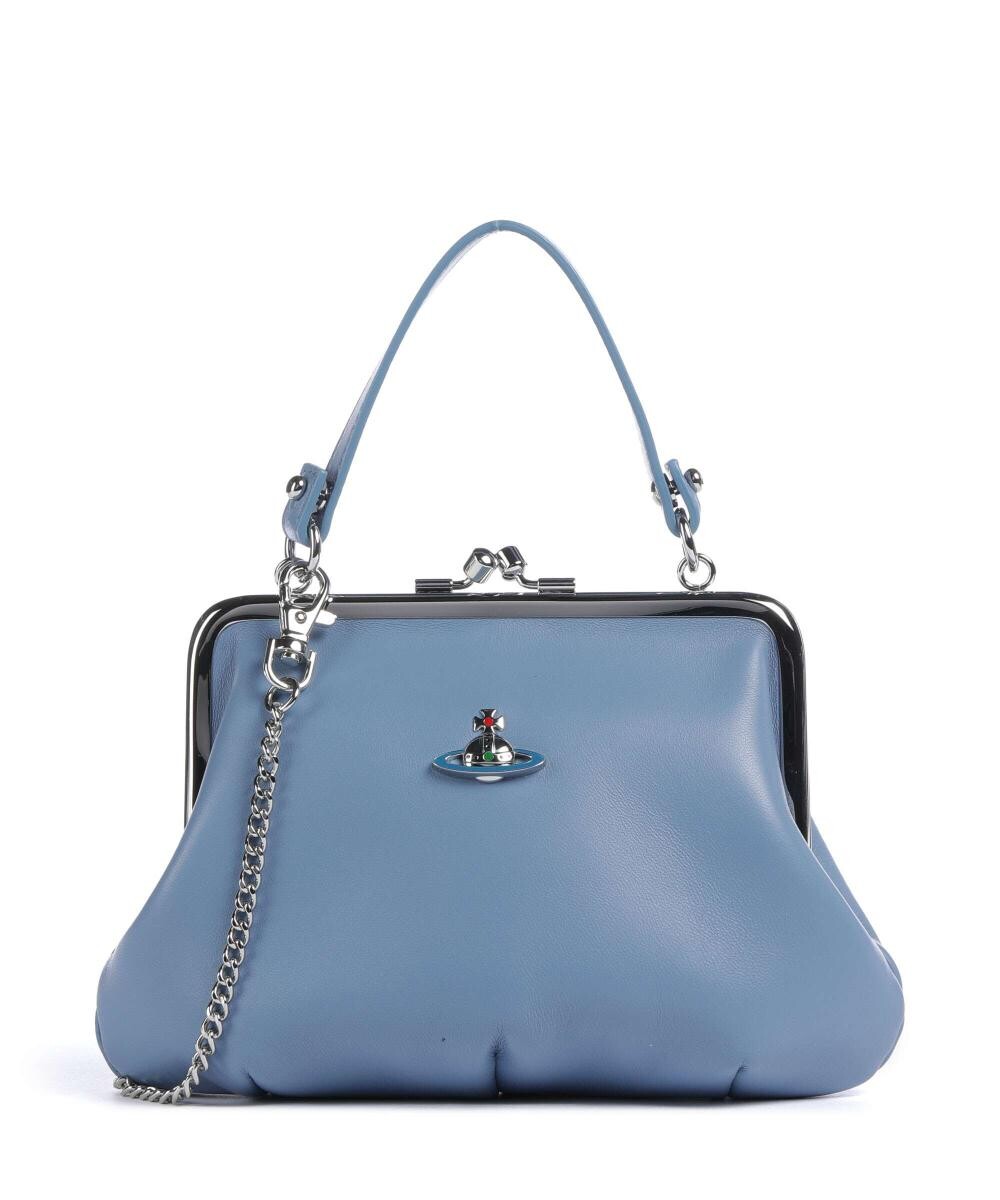 

Сумка на плечо из кожи наппа Granny из овчины Vivienne Westwood, синий