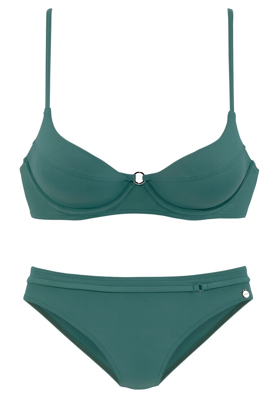 

Бикини на косточках LASCANA T-shirt Bikini, изумрудный