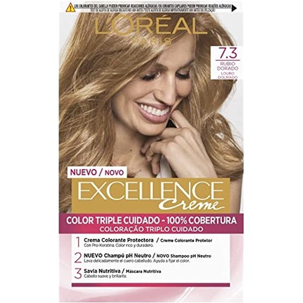 

Крем-краска L'Oreal Paris Excellence No.7.3 Blonde Gold 192мл