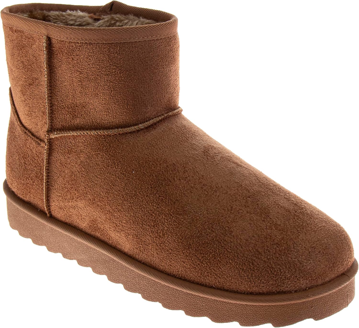 

Мужские уютные ботинки на снег Avalanche с замшевой отделкой, меховой подкладкой, теплые зимние, с стелькой из памятью формы и противоскользящей подошвой для взрослых, Chestnut