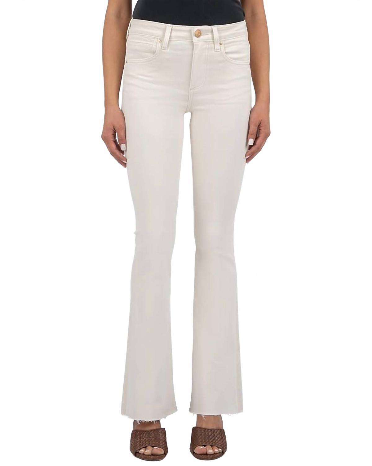 

KUT FROM THE KLOTH Джинсы-клеш с высокой посадкой Stella, цвет экрю