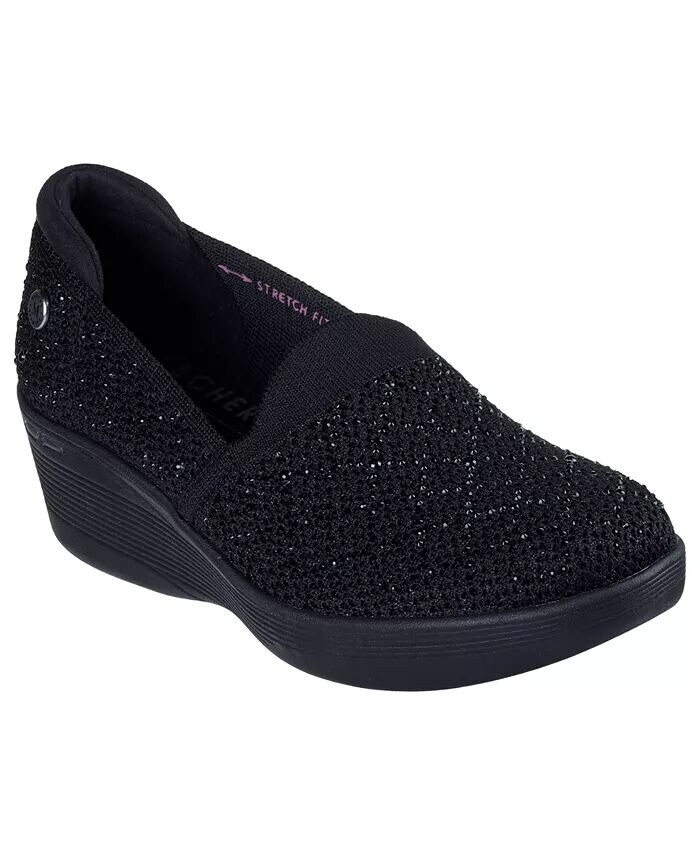 

Martha Stewart x Women's Pier-Lite: повседневные кроссовки без шнуровки My Reflection от Finish Line Skechers, черный