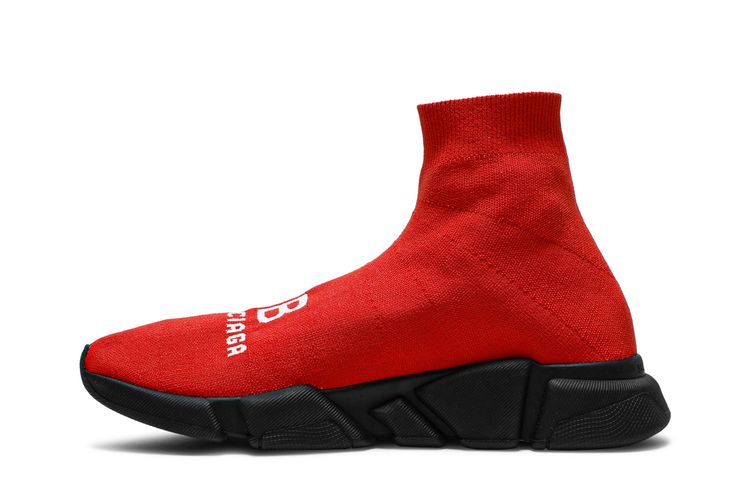 Кроссовки Balenciaga Recycled Speed Sneaker 'Red Black', красный — фото 3