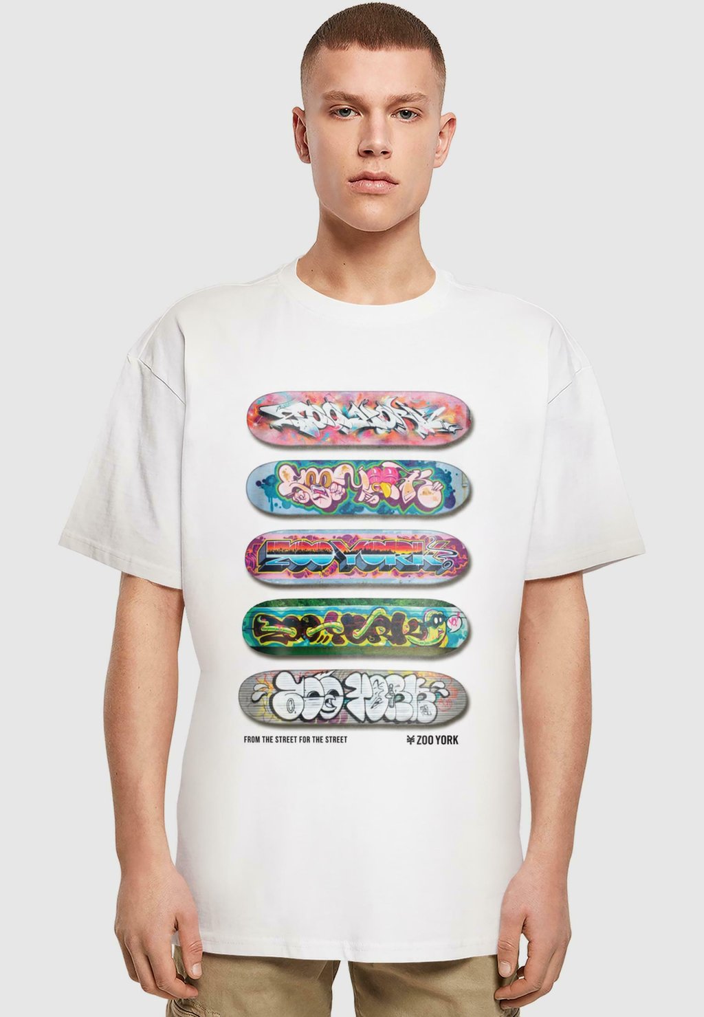 

Рубашка с принтом SKATEBOARDS HEAVY TEE ZOO YORK, белый