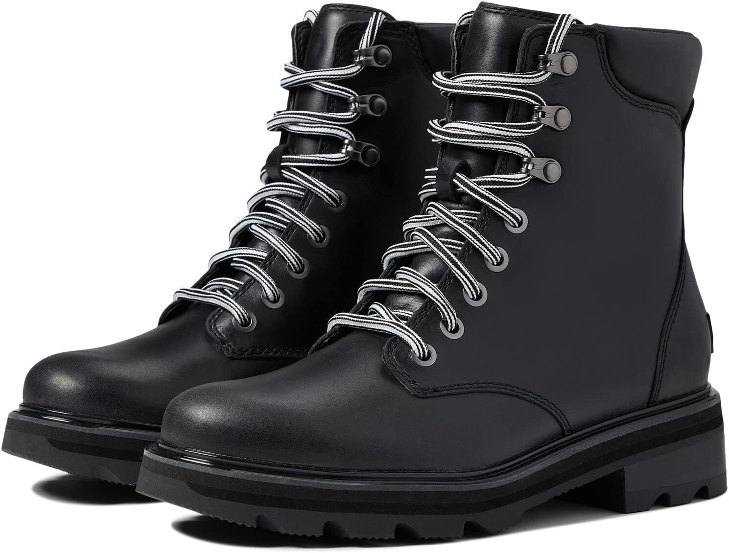 

Ботинки SOREL LennoxLace STKD Waterproof, цвет Black/Sea Salt