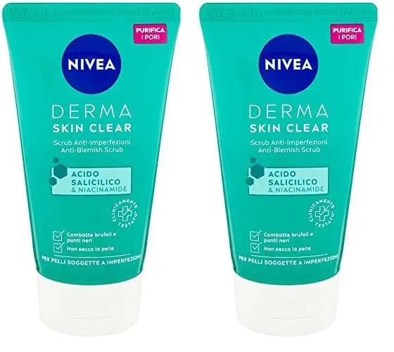 Скраб для лица NIVEA Derma Skin Clear против несовершенств, 150 мл Nivea