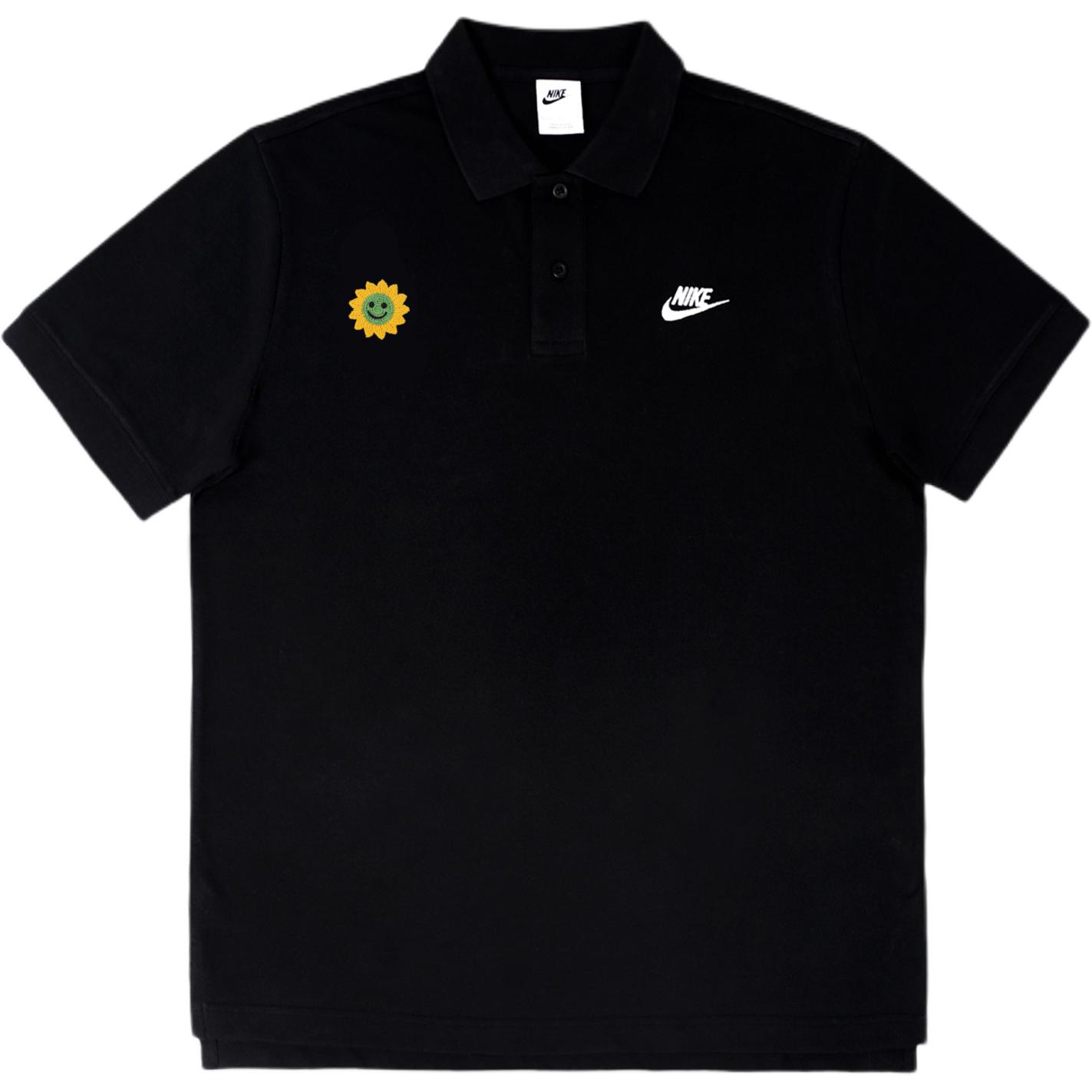 

Nike Мужская черная поло, Черный, Nike Мужская черная поло
