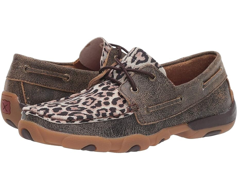 

Оксфорды Twisted X WDM0057, цвет Distressed/Leopard