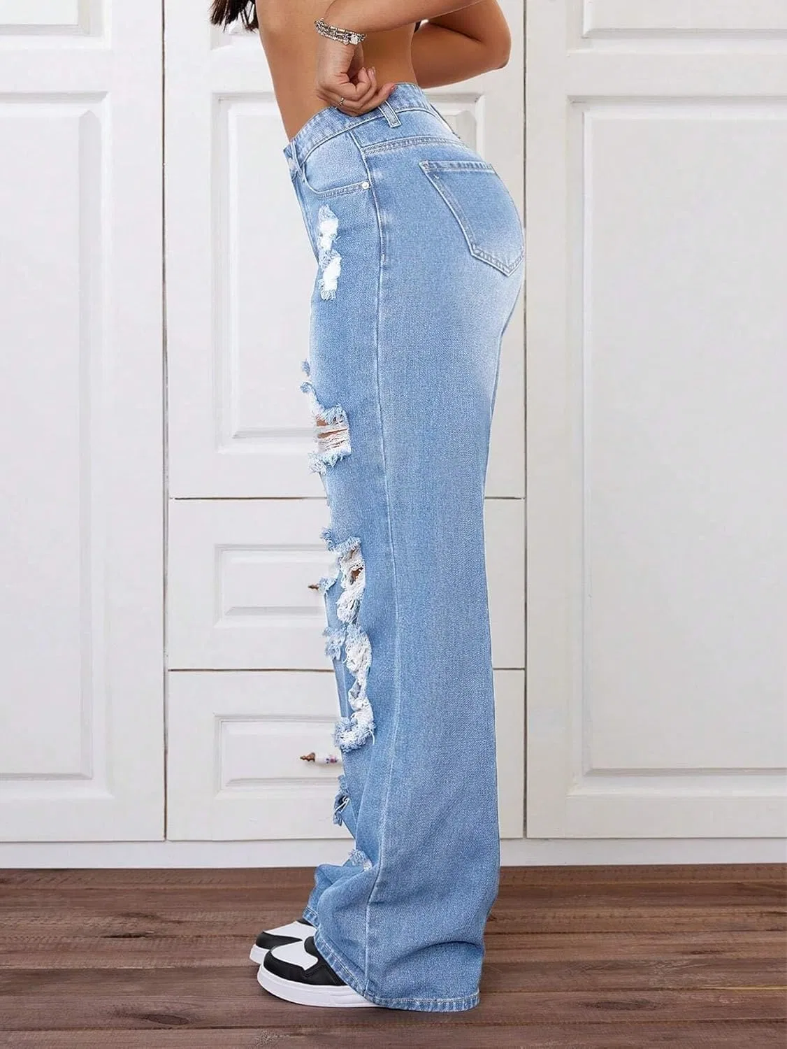 Джинсы Wide Leg, Women's Legendary, Light Wash — фото 4
