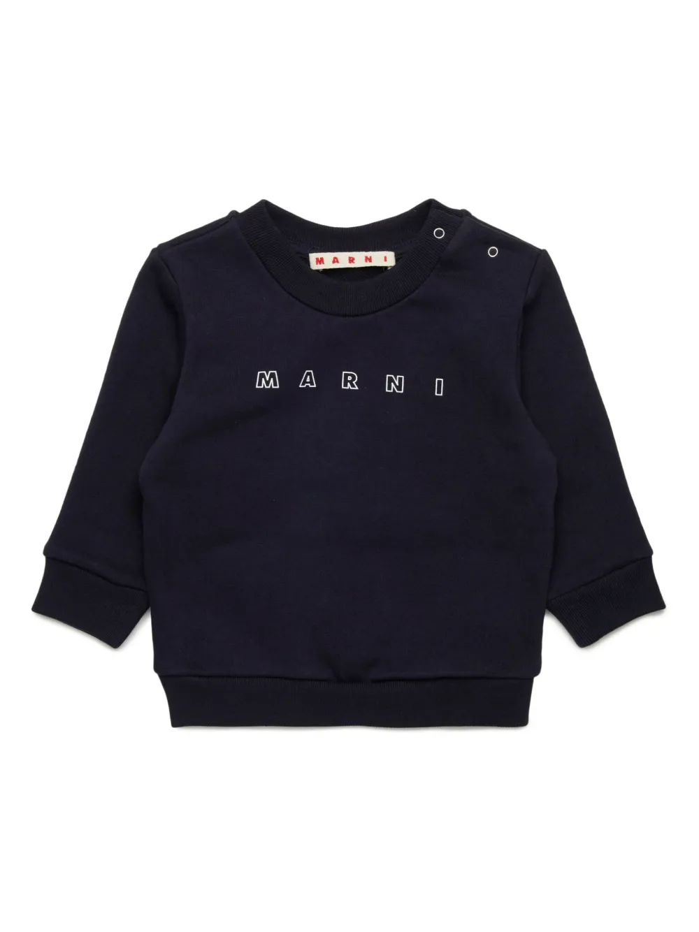 

Толстовка с логотипом Marni Kids, синий