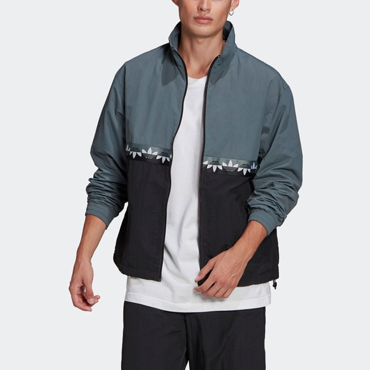Adidas Originals Куртка Adicolor мужская черно-синяя разноцветная, Black Blue Multicolor — фото 4