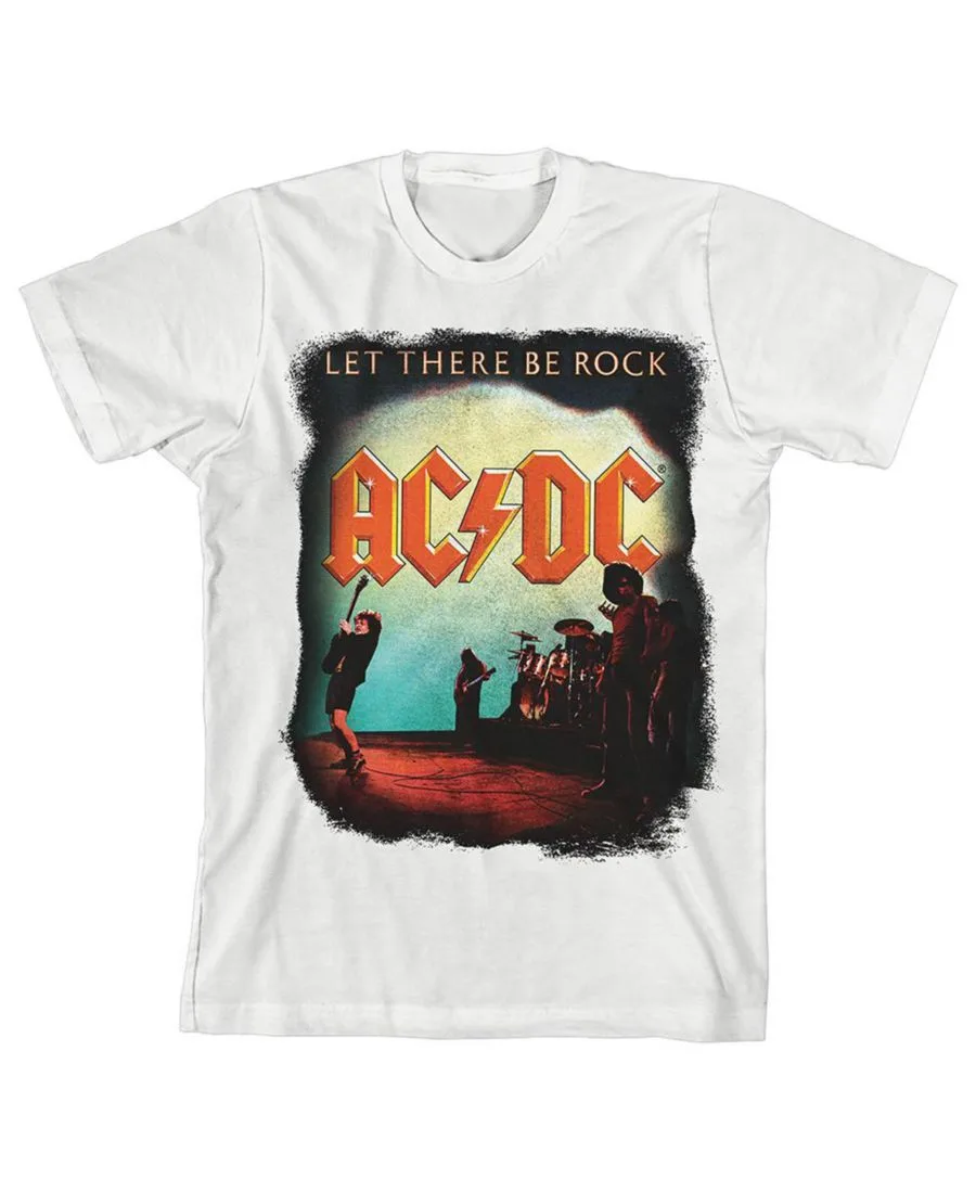 AC/DC Детская белая футболка ACDC "Let There Be Rock" (размер M)