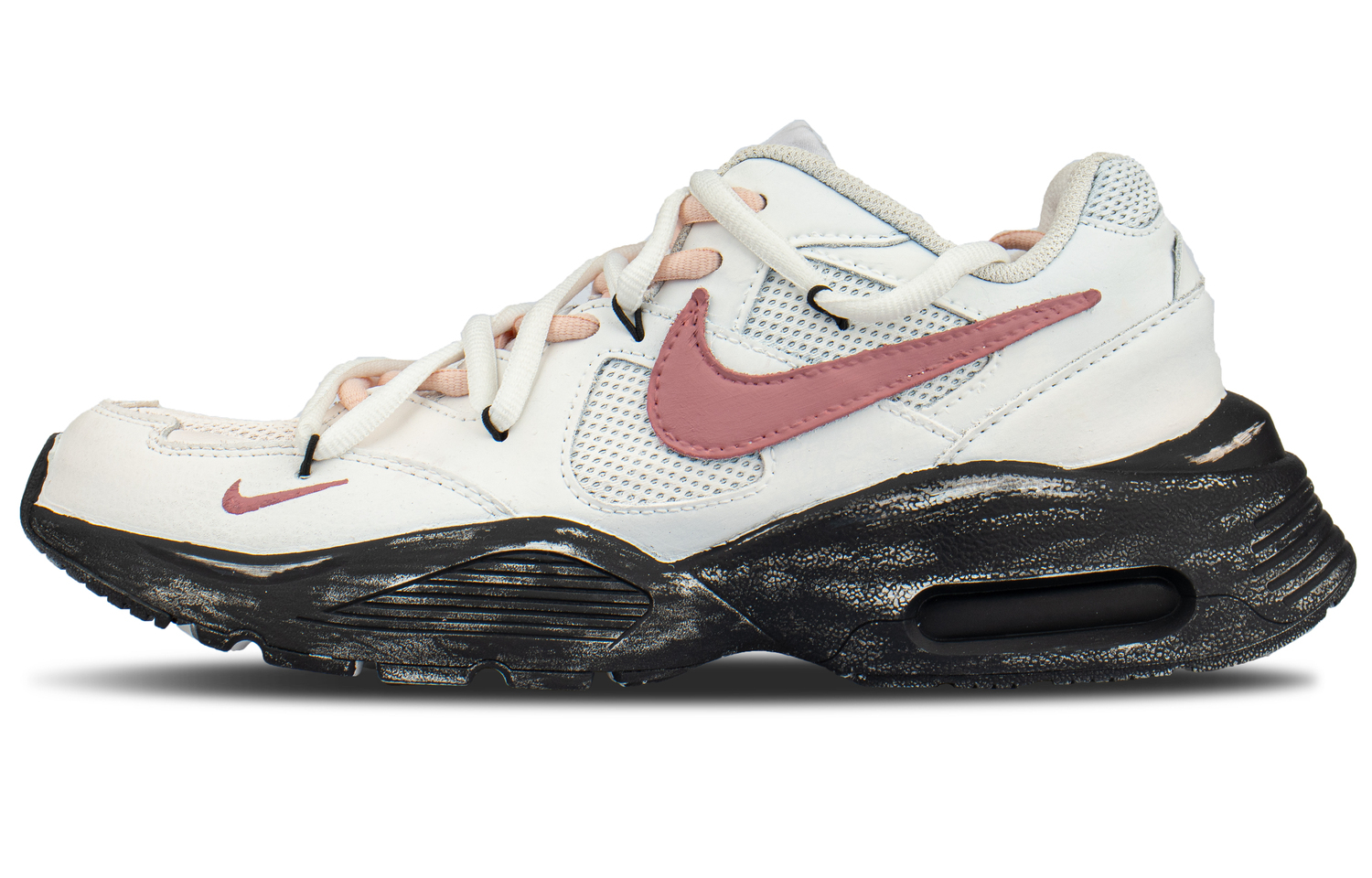 

Nike Амортизирующие дышащие легкие низкие кеды Air Cushion для повседневного бега унисекс белые, цвет White