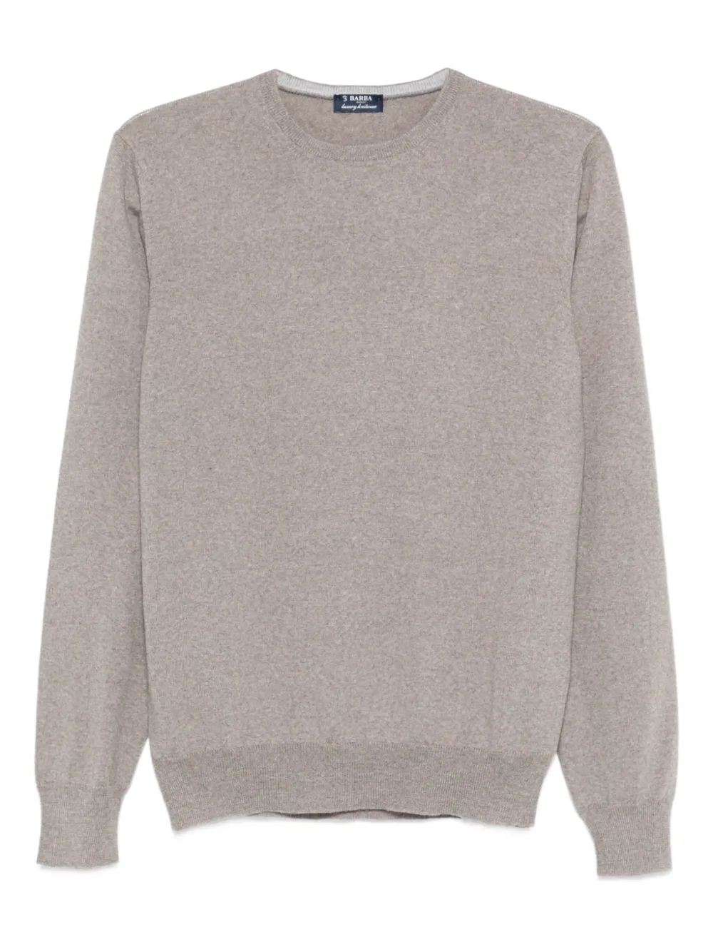 

Шерстяной свитер с круглым вырезом Barba, нейтральный