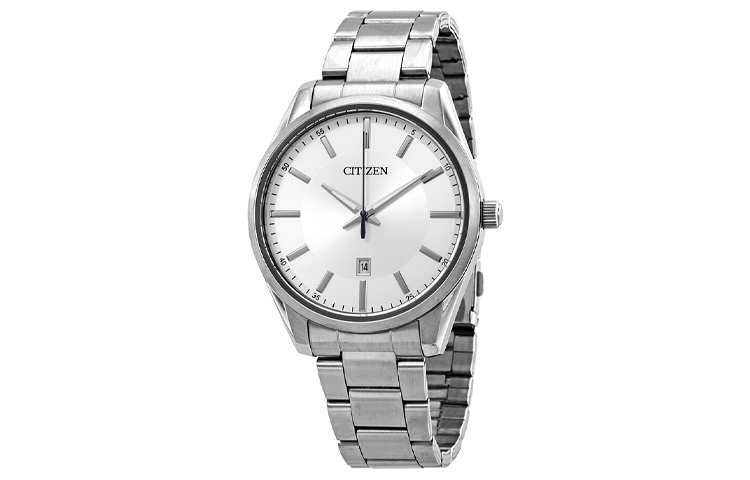 

CITIZEN Часы Quartz Movement Stainless Steel Strap Watch Men's Watch White Dial BI1030 53A, White Dial