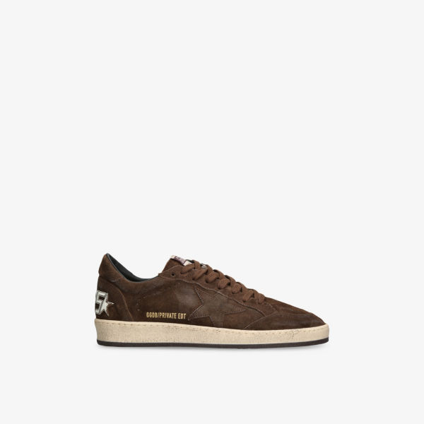 

Балстар эксклюзивные низкие кроссовки из замши Golden Goose, коричневый