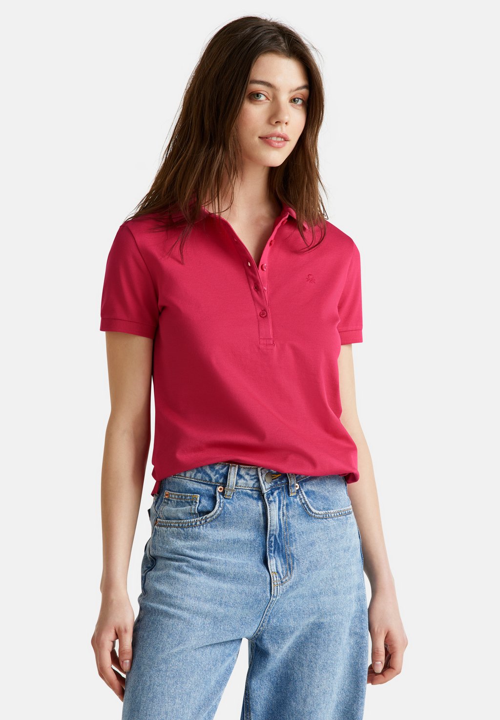 

Рубашка поло STRETCH United Colors of Benetton, красный