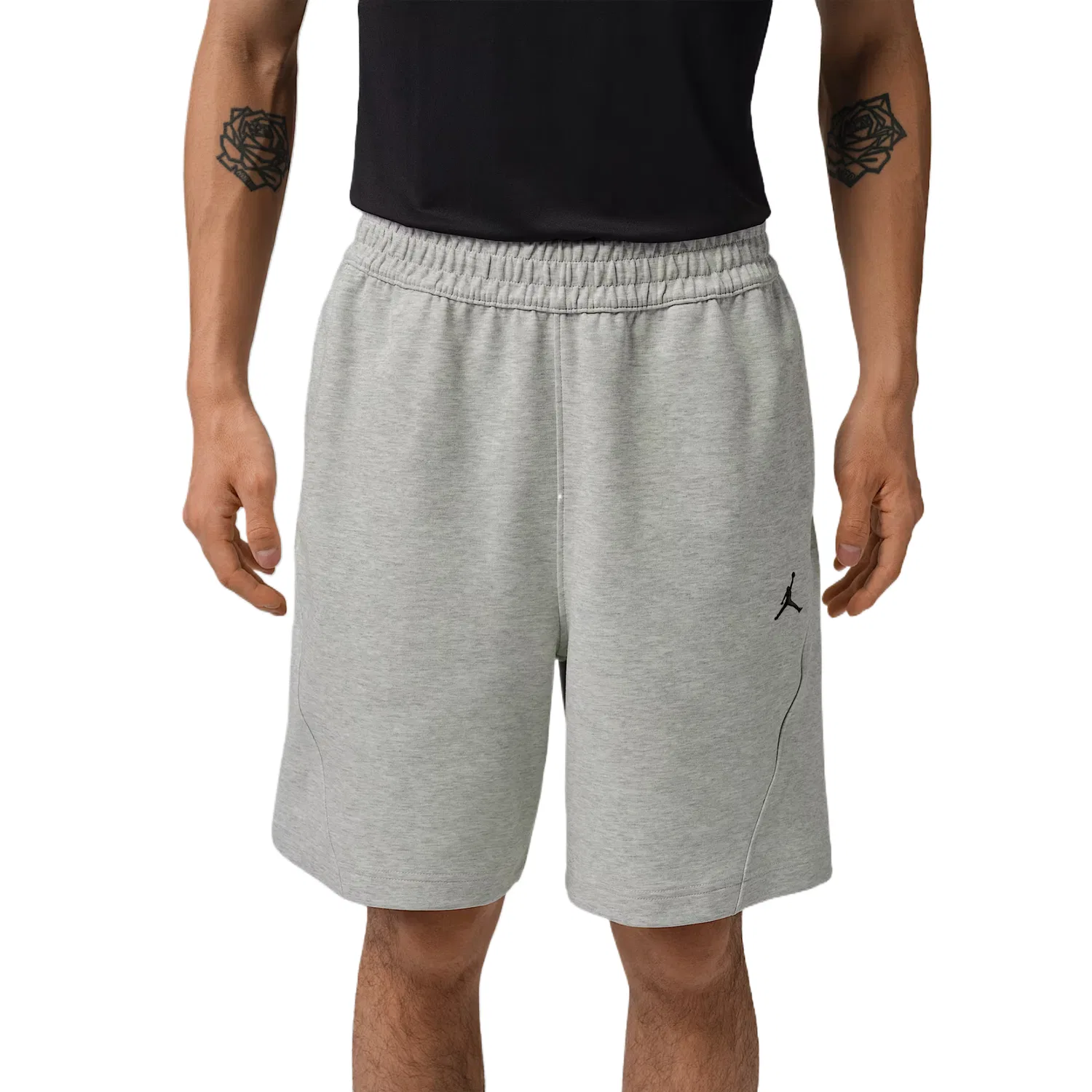 Спортивные повседневные шорты мужские Jordan, Heather Gray/Light Gray/Black