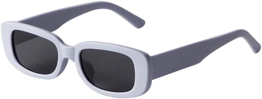 

Модные маленькие прямоугольные солнцезащитные очки для женщин в стиле ретро, ​​конфетные оттенки, защита от УФ-излучения UV400, цветные солнцезащитные очки для мужчин MTZJH, C01 Gray