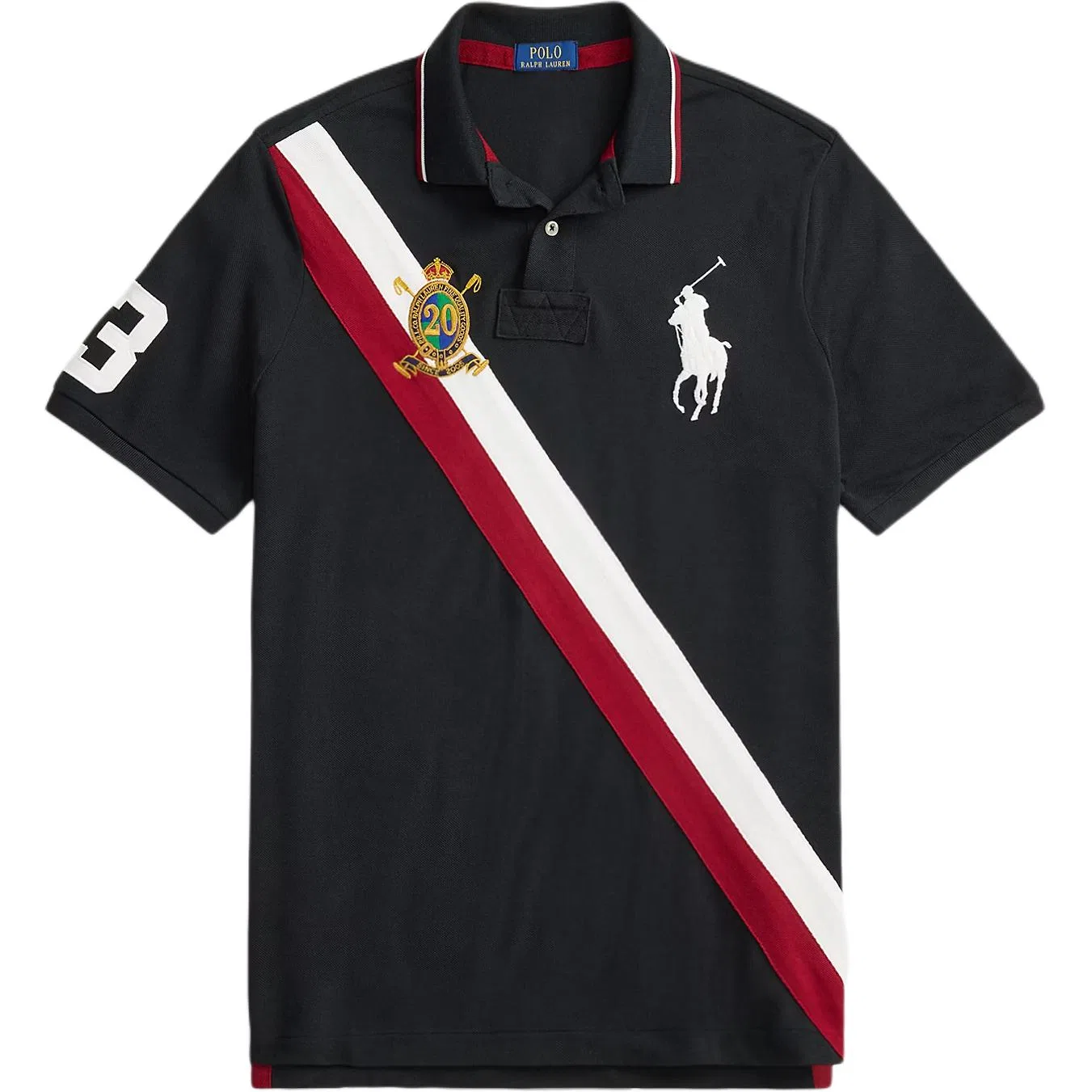 Мужское поло Big Pony классической версии Polo Ralph Lauren, Black