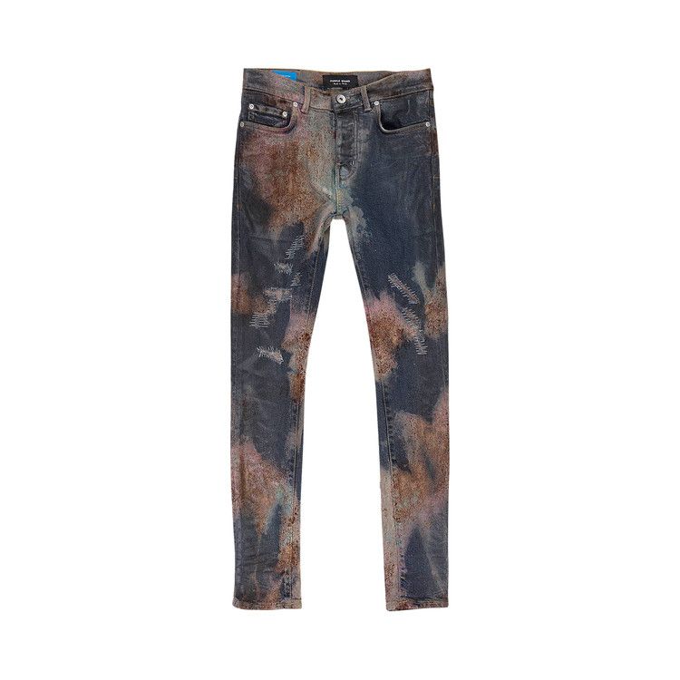 

Джинсы PURPLE BRAND Multicolor Spray Over Bleached Skinny Jeans, Indigo