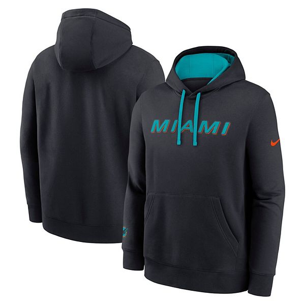 Толстовка Miami Dolphins 2025 rivalries collection club, цвет pitch blue Nike
