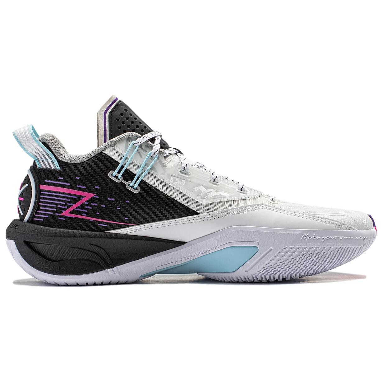 Li Ning ПОДКЛАДКА Баскетбольные кроссовки мужские, Черно-белый — фото 2