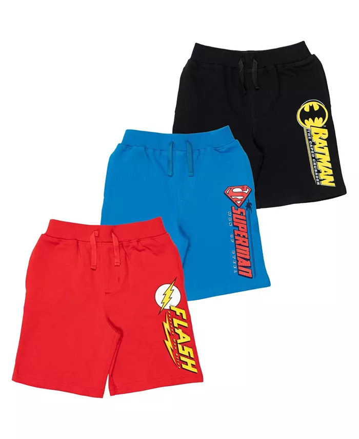 

Шорты DC Comics French Terry 3 Pack Shorts Justice League, мультиколор