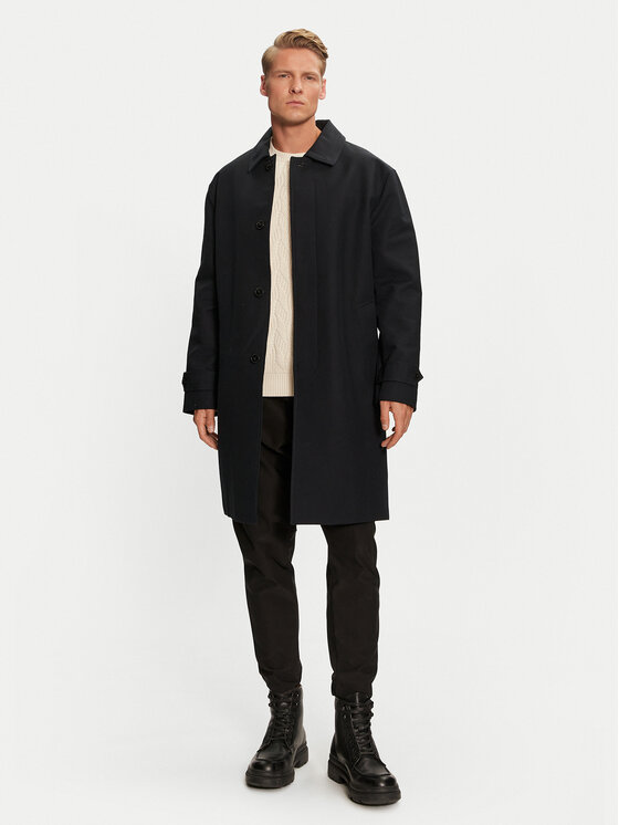 

Пальто прямого кроя MW0MW35672 Tommy Hilfiger, синий