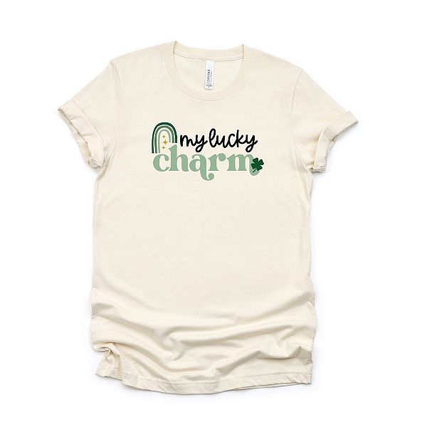 

Футболка с коротким рукавом My lucky charm Simply Sage Market, Cream, Зеленый, Футболка с коротким рукавом My lucky charm Simply Sage Market, Cream