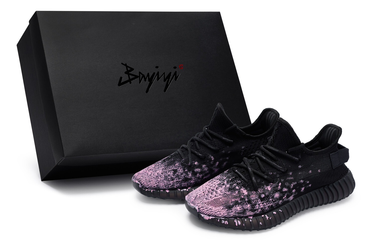 Кроссовки adidas originals Yeezy Boost 350 V2 Lifestyle Shoes Unisex Low-top Pink, черный/розовый