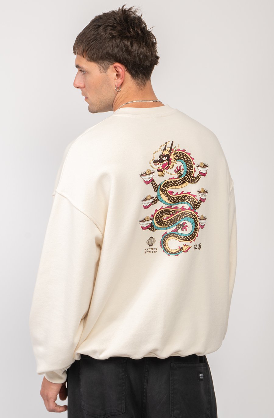 

Толстовка Kaotiko CREW TIANLONG UNISEX, Ivory/Off-White