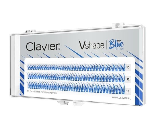 

Пучки ресниц Clavier Vshape Color Edition Blue Mix