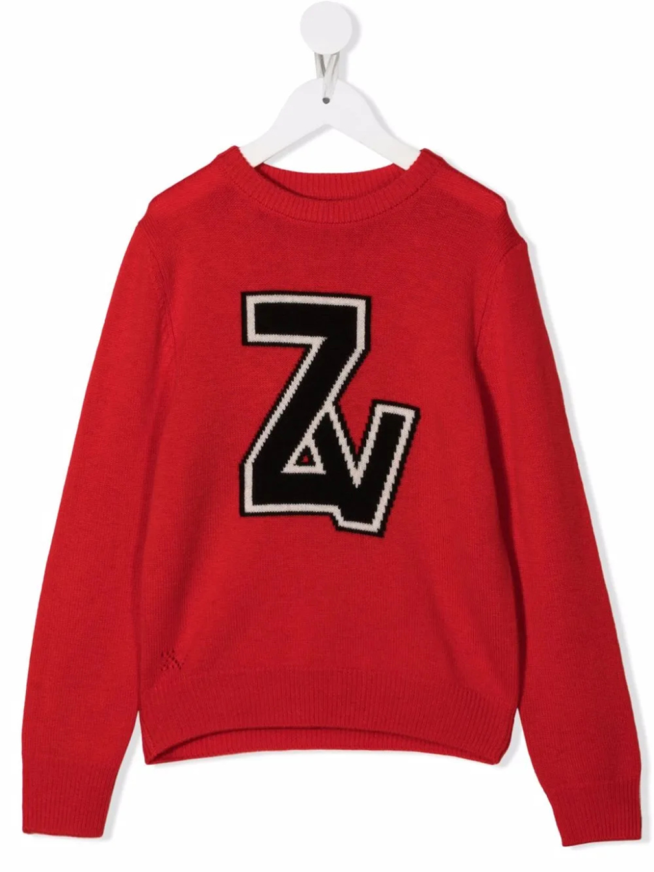 

Zadig & Voltaire Kids джемпер с логотипом, красный