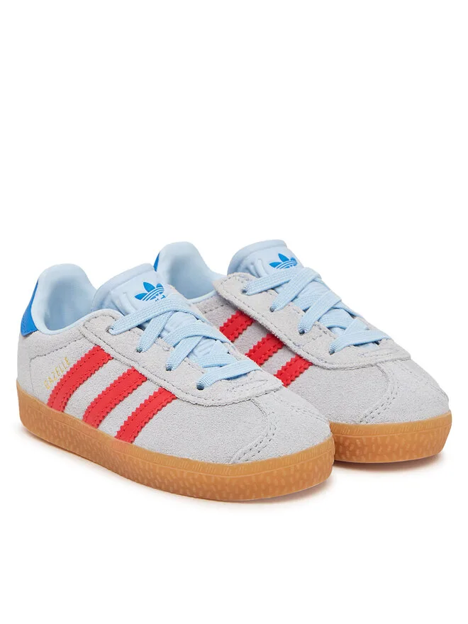 Adidas Кроссовки Gazelle Comfort Closure Elastic Laces KI4037 светло-голубые — фото 2