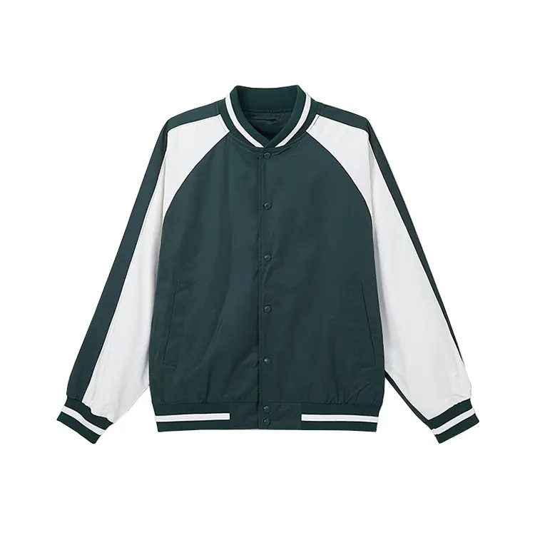 

Бейсбольная майка Unisex с воротником-стойкой SPAO, темно-зеленый