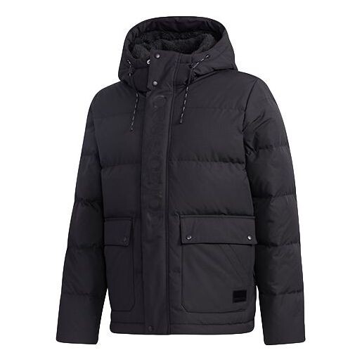 

Пуховик adidas neo M Hp Down Jkt1 Sports hooded down Jacket Black, черный