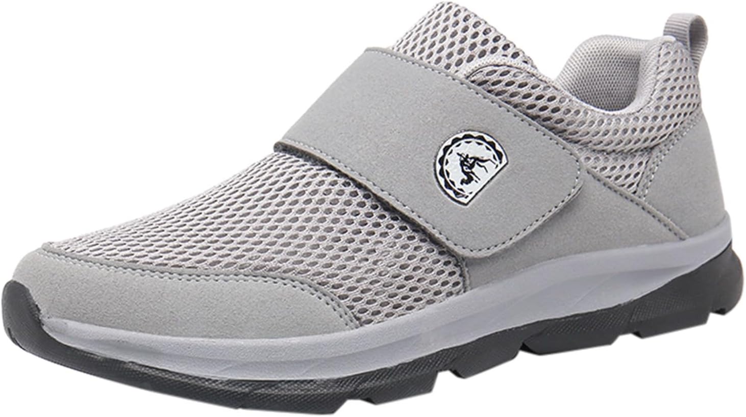 

Мужские повседневные оксфорды, легкие и удобные туфли с мягкой подошвой, для ходьбы, дышащие вязаные, для отдыха, классические деловые модные кроссовки Generic, серый