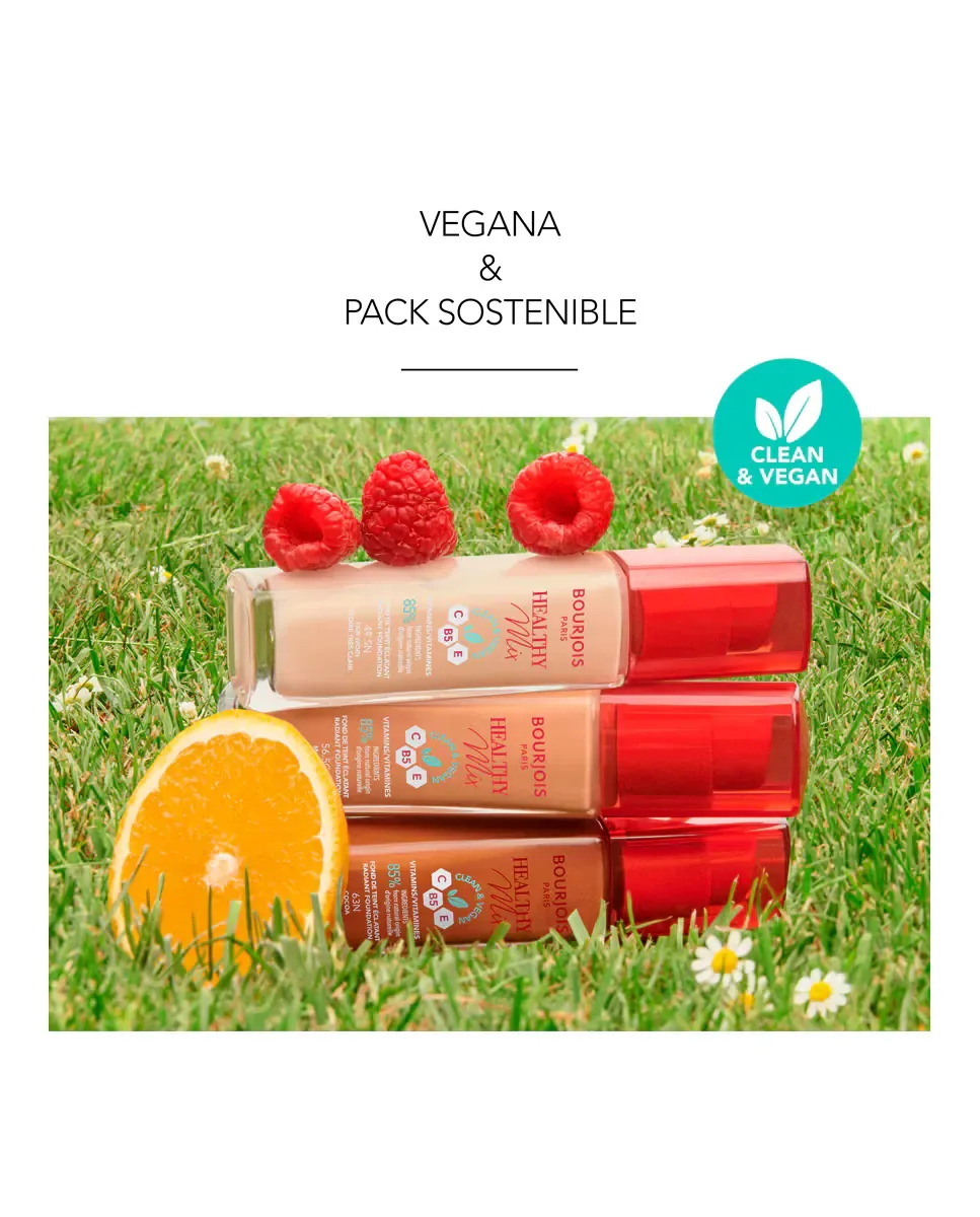 Тональная основа Healthy Mix Clean & Vegan Bourjois, 512 - Golden Vanilla — фото 4