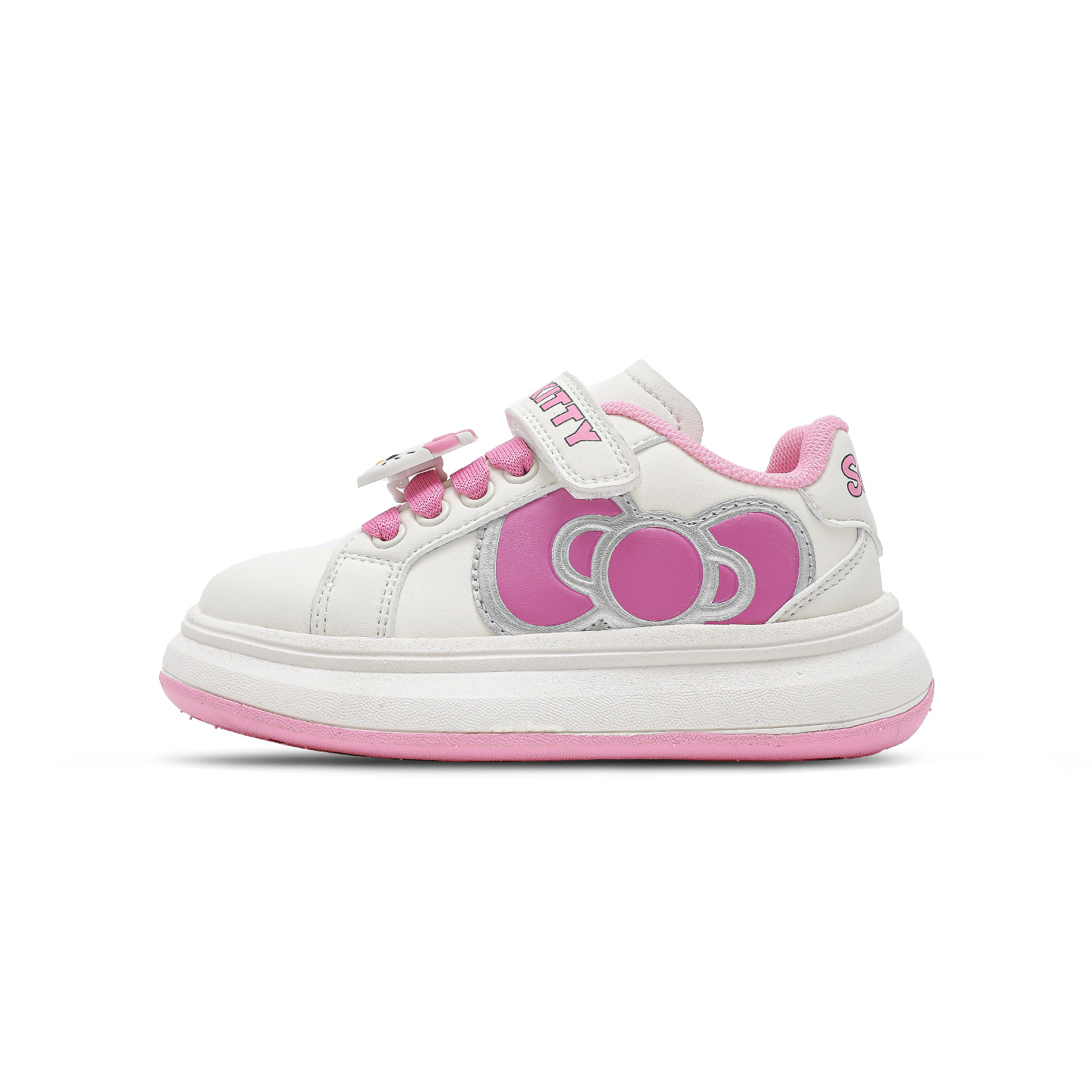 Hello Kitty x Synthetic Leather Slip Resistant Cushioning Abrasion Resistant Low top Casual Shoes Kids' Sanrio, фиолетовый — фото 3