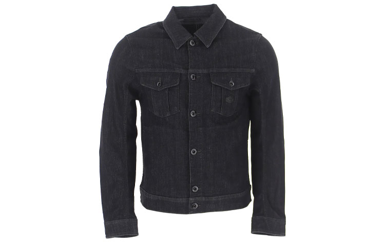 EMPORIO ARMANI Джинсовая куртка мужская черная, Black — фото 3