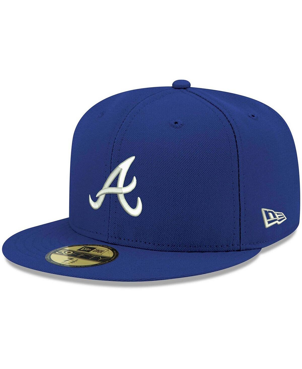 

Мужская приталенная шляпа Royal Atlanta Braves Logo белая 59FIFTY New Era