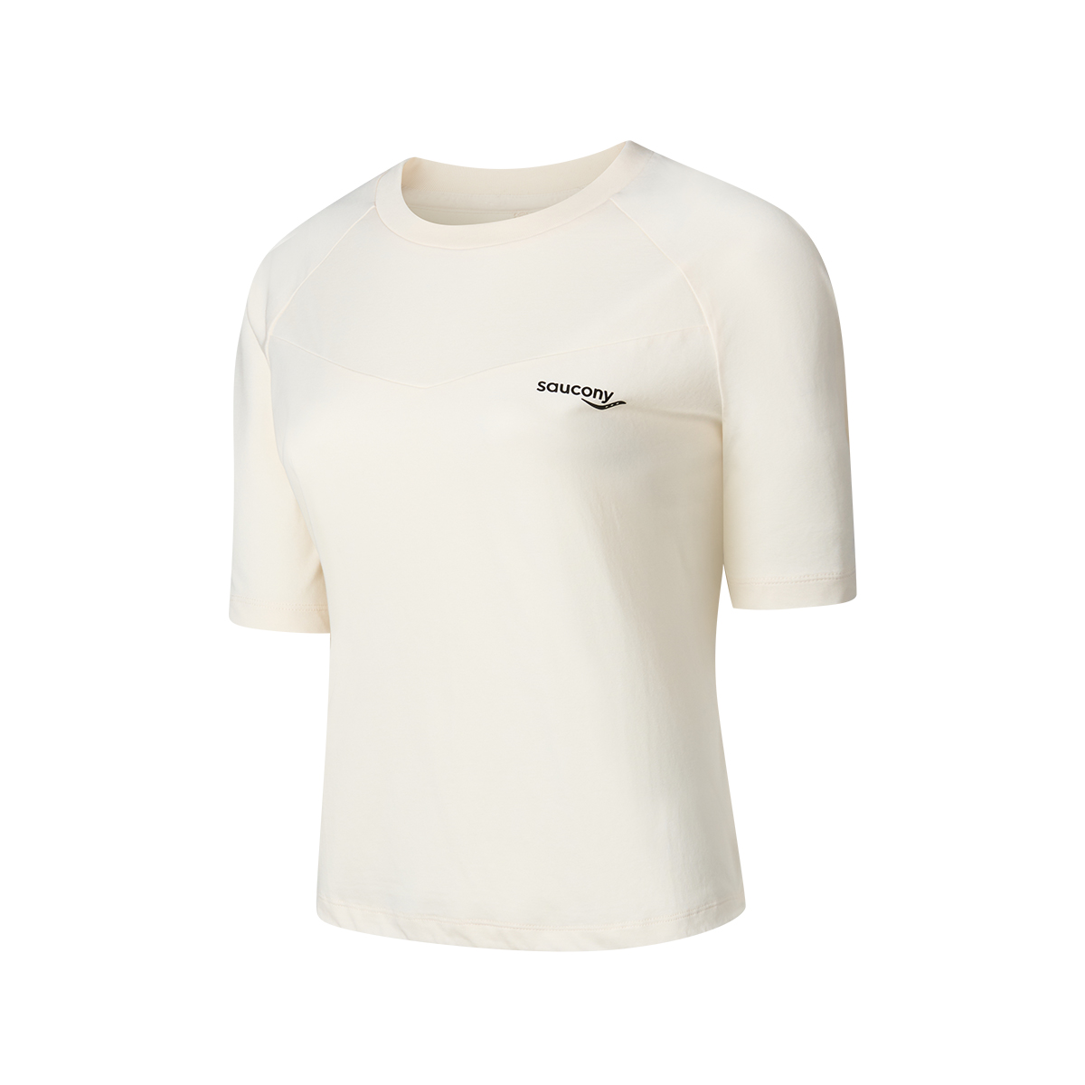 

Saucony Футболка с регланными рукавами SS25 женская Oat White, Белый, Saucony Футболка с регланными рукавами SS25 женская Oat White